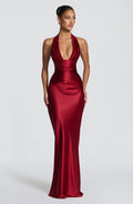 Vestido largo Elowen - Rojo intenso