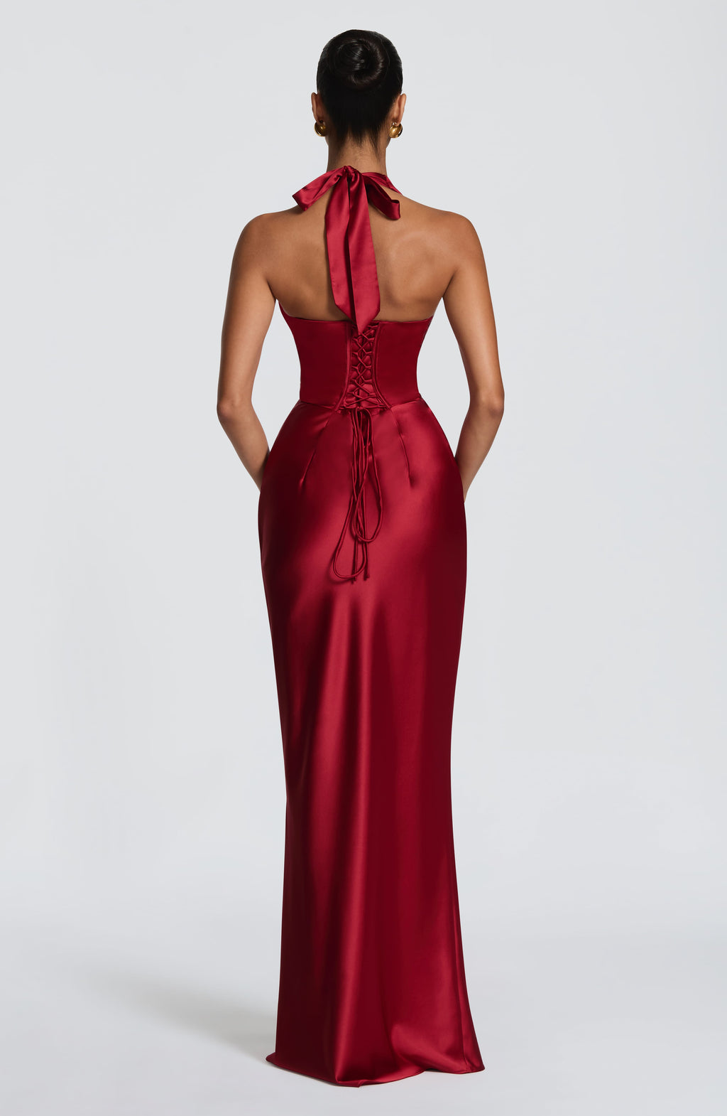 Vestido largo Elowen - Rojo intenso